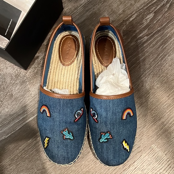 COACH Women’s Denim Espadrilles size 8 - Picture 1 of 10